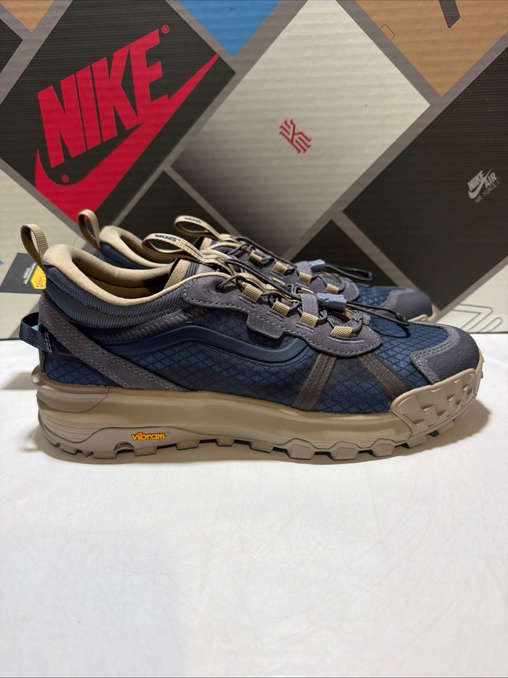 Vans MTE Crosspath XC Vibram XS Trek Evo Hiking Shoes Steel Shadow Blue Men's 10